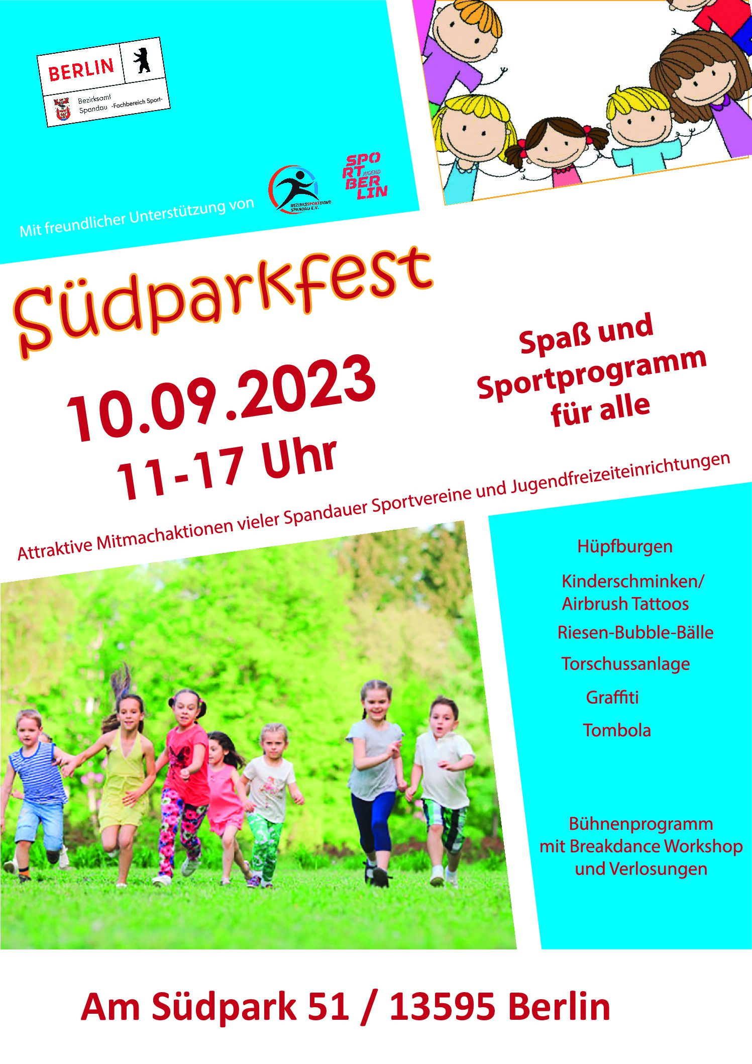 Familiensportfest im Südpark am 10.09.2023 – Pickleball mit dabei!