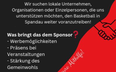 Gemeinsam wachsen – TSC Spandau Basketball sucht Sponsoren!